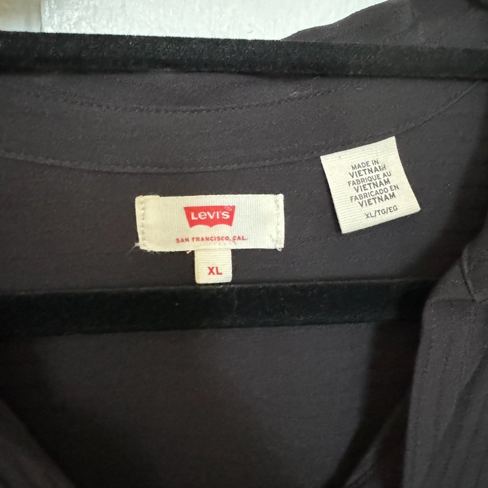 Levi's Black Button Down Blouse - image 2